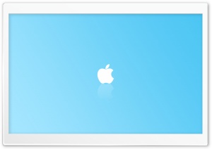 Apple Simple Blue wallpaper