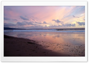 Beach At Dusk HD Wide Wallpaper for Widescreen