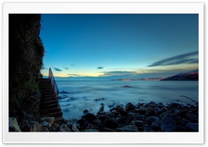Beach Stairs HD Wide Wallpaper for Widescreen