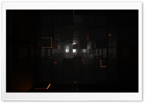 Black Cubes 3D HD Wide Wallpaper for Widescreen