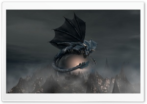 Black Dragon HD Wide Wallpaper for Widescreen