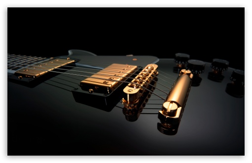 guitar wallpaper widescreen. 2 Black Guitar wallpaper for