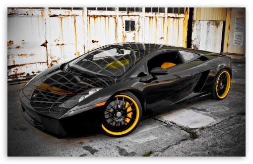 Black Lamborghini wallpaper for Wide 16:10 Widescreen WHXGA WQXGA WUXGA WXGA ;