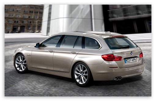 BMW 5 Series Touring 520D In Milano Beige   Rear Angle View HD wallpaper for Wide 16:10 5:3 Widescreen WHXGA WQXGA WUXGA WXGA WGA ; HD 16:9 High Definition WQHD QWXGA 1080p 900p 720p QHD nHD ; Mobile WVGA PSP - WVGA WQVGA Smartphone ( HTC Samsung Sony Ericsson LG Vertu MIO ) Sony PSP Zune HD Zen ;