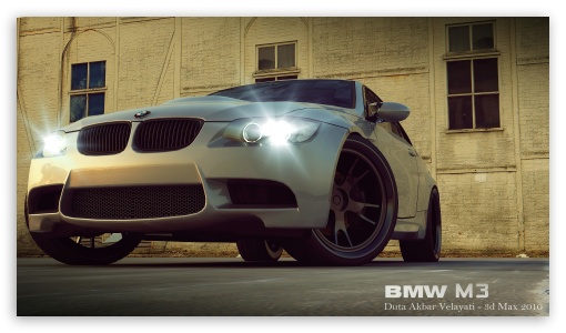 BMW M3 3D Max wallpaper for HD 16:9 High Definition WQHD QWXGA 1080p 900p 720p QHD nHD ;