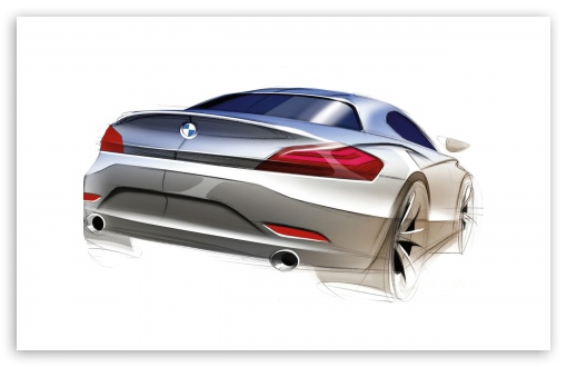 bmw z4 roadster wallpaper. BMW Z4 Roadster Sketch