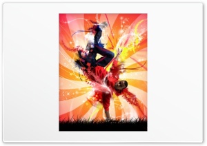 Break Dance Colorful HD Wide Wallpaper for Widescreen