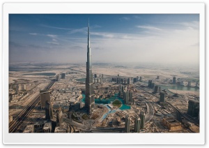 Burj Khalifa, Dubai, United Arab Emirates HD Wide Wallpaper for Widescreen
