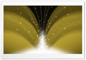 Cascade Of Magic Powder Dark Yellow HD Wide Wallpaper for Widescreen