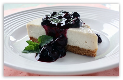 Cheese Cake With Blueberry Sauce HD wallpaper for Wide 16:10 Widescreen WHXGA WQXGA WUXGA WXGA ;