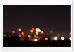 City Night Lights Bokeh HD Wide Wallpaper for Widescreen