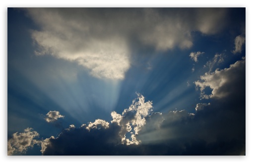Cloud And Sunbeam HD wallpaper for Wide 16:10 Widescreen WHXGA WQXGA WUXGA WXGA ;