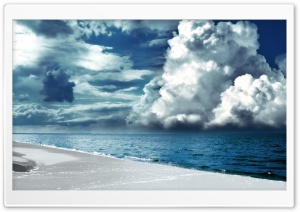 Cloudy Sky Seaside HD Wide Wallpaper for Widescreen