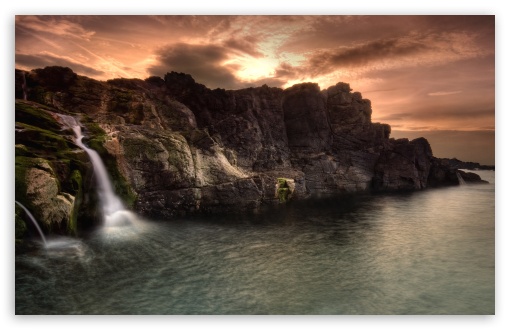 Coastal Waterfalls wallpaper