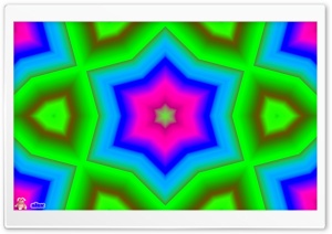 Colorful Abstract Backgrounds - Pink Star HD Wide Wallpaper for Widescreen