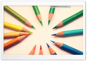 Colour Pencils HD Wide Wallpaper for Widescreen