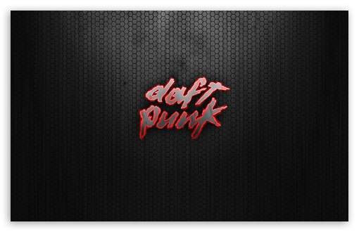 Daft Punk Logo Red HD wallpaper for Wide 16:10 Widescreen WHXGA WQXGA WUXGA WXGA ;