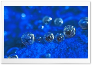 Dark Blue Background With Bubbles HD Wide Wallpaper for Widescreen