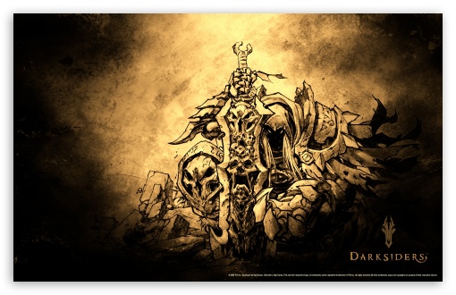 Darksiders HD wallpaper for Wide 16:10 5:3 Widescreen WHXGA WQXGA WUXGA WXGA WGA ; HD 16:9 High Definition WQHD QWXGA 1080p 900p 720p QHD nHD ; Other 3:2 DVGA HVGA HQVGA devices ( Apple PowerBook G4 iPhone 4 3G 3GS iPod Touch ) ; Mobile WVGA iPhone PSP - WVGA WQVGA Smartphone ( HTC Samsung Sony Ericsson LG Vertu MIO ) HVGA Smartphone ( Apple iPhone iPod BlackBerry HTC Samsung Nokia ) Sony PSP Zune HD Zen ;