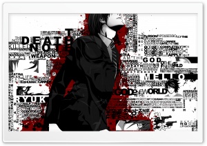 Death Note Typography HD Wide Wallpaper for Widescreen