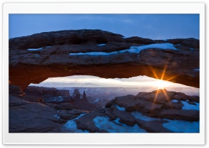 Desert Arch   Winter HD Wide Wallpaper for Widescreen