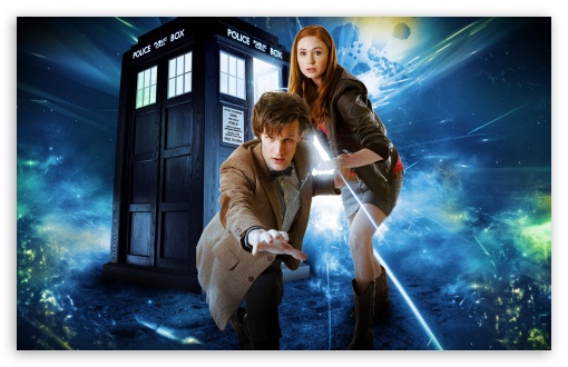 Download Doctor Who Matt Smith and Karen Gillan wallpaper