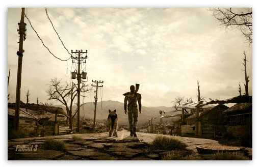 Fallout 3 Man And His Dog wallpaper for Wide 16:10 Widescreen WHXGA WQXGA WUXGA WXGA ;