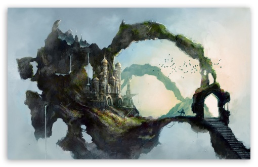 Fantasy Castle HD wallpaper for Wide 16:10 Widescreen WHXGA WQXGA WUXGA WXGA ;