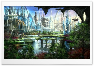Fantasy Golf Course HD Wide Wallpaper for Widescreen