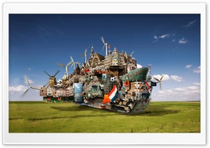 Fantasy Ship HD Wide Wallpaper for Widescreen