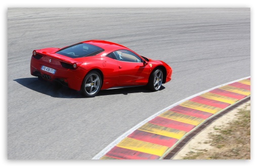 Ferrari 458 Italia   Test Drive HD wallpaper for Standard 4:3 5:4 Fullscreen UXGA XGA SVGA QSXGA SXGA ; Wide 16:10 5:3 Widescreen WHXGA WQXGA WUXGA WXGA WGA ; HD 16:9 High Definition WQHD QWXGA 1080p 900p 720p QHD nHD ; Mobile VGA WVGA iPad PSP Phone - VGA QVGA Smartphone ( PocketPC GPS iPod Zune BlackBerry HTC Samsung LG Nokia Eten Asus ) WVGA WQVGA Smartphone ( HTC Samsung Sony Ericsson LG Vertu MIO ) Sony PSP Zune HD Zen ;