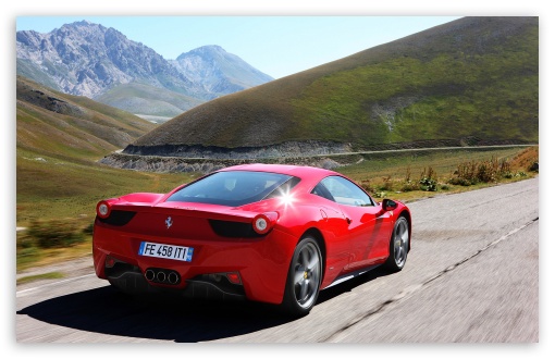 Ferrari 458 Italia Rear View HD wallpaper for Standard 43 54 Fullscreen