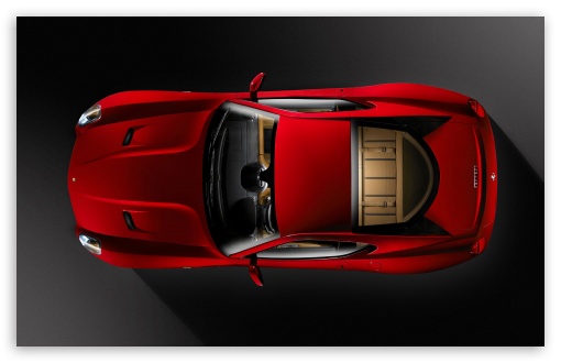 Ferrari 599 Top View HD wallpaper for HD 16:9 High Definition WQHD QWXGA 1080p 900p 720p QHD nHD ;