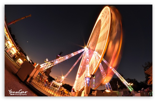 Ferris Wheel in Bordeaux, France wallpaper for Wide 16:10 Widescreen WHXGA WQXGA WUXGA WXGA ;