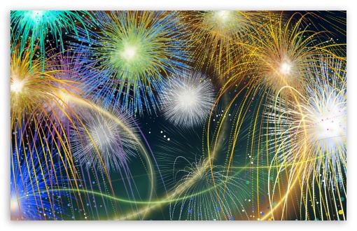 4th of july fireworks background. fourth of july fireworks