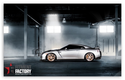 Fitment Factory Nissan GT-R 2 HD wallpaper for Wide 16:10 5:3 Widescreen WHXGA WQXGA WUXGA WXGA WGA ; HD 16:9 High Definition WQHD QWXGA 1080p 900p 720p QHD nHD ; Mobile WVGA PSP - WVGA WQVGA Smartphone ( HTC Samsung Sony Ericsson LG Vertu MIO ) Sony PSP Zune HD Zen ;