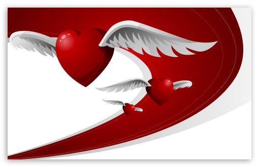 desktop wallpaper hearts. 1 Flying Hearts wallpaper for