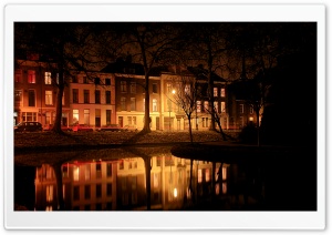 Foggy Evening, Utrecht HD Wide Wallpaper for Widescreen