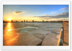 Frozen River HD Wide Wallpaper for Widescreen
