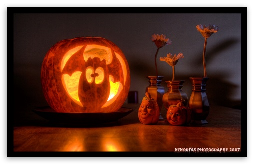 Funny Halloween Pumpkin wallpaper for Wide 16:10 Widescreen WHXGA WQXGA WUXGA WXGA ;