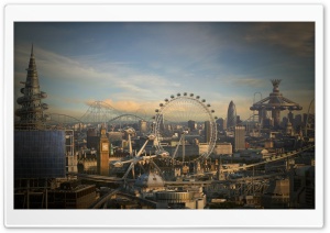 Futuristic City HD Wide Wallpaper for Widescreen