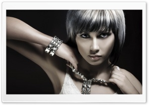 Girl With Silver Hair HD Wide Wallpaper for Widescreen