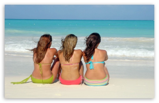 wallpaper beach girl. Girls On The Beach wallpaper