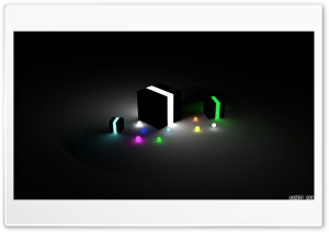 Glow Cubes HD Wide Wallpaper for Widescreen