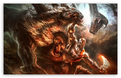 God of War III Art HD wallpaper for Wide 16:10 Widescreen WHXGA WQXGA WUXGA WXGA ;