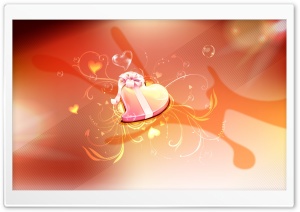 Heart Gift HD Wide Wallpaper for Widescreen
