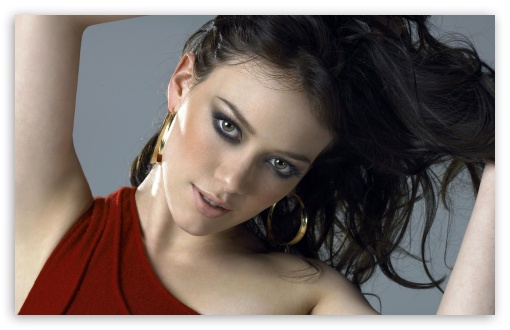 Hilary Duff In A Red Dress HD wallpaper for Wide 16:10 Widescreen WHXGA WQXGA WUXGA WXGA ;