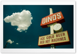 Ice Cold Beer Sign HD Wide Wallpaper for Widescreen