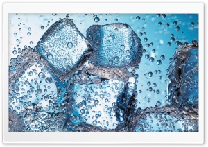 Ice Cubes - Closeup HD Wide Wallpaper for Widescreen