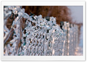 Ice Fence HD Wide Wallpaper for Widescreen